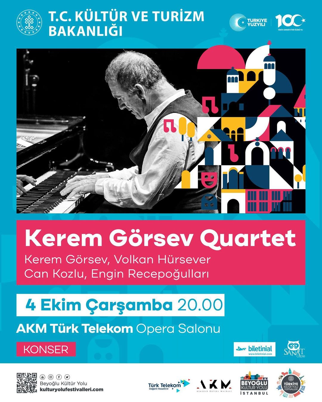 Beyoğlu Belediyesi - Kerem Görsev Quartet
